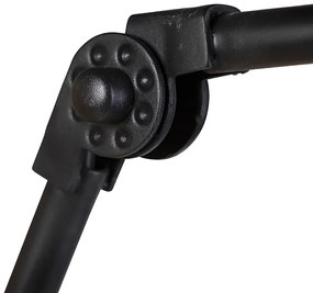 Priemyselná nástenná lampa čierna nastaviteľná - Wye