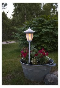 Biele vonkajšie solárne LED svietidlo Star Trading Flame