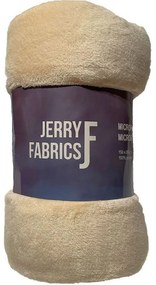 JERRY FABRICS Deka microflanel super soft Svetlo béžová  Polyester, 150/200 cm