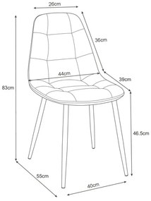 Jedálenská stolička SJ.1 fľaškovo zelená