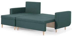 Rozkládací rohová sedací souprava DORIS Zelená