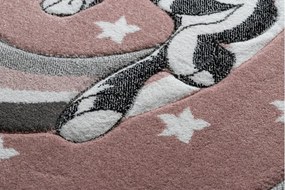 Dywany Łuszczów Detský kusový koberec Petit Pony pink kruh - 120x120 (priemer) kruh cm