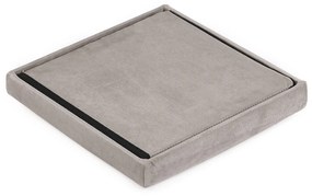 Béžový skladací taburet CUBEXO VELVET M