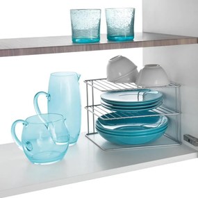 Oceľová prídavná polička v striebornej farbe 25x25 cm Palio – Metaltex