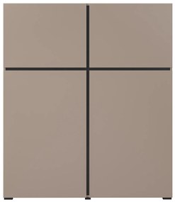 Vysoká komoda Cross - congo / čierna