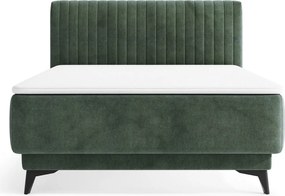 Posteľ Kalla 140x200 cm, fľaškovo zelená látka