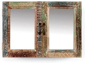 furniture-nabytek.cz - Masívna kúpeľňová zrkadlová skrinka Blue Lagoon z mangového dreva, lakovaná, farebná – 70×23×50 cm