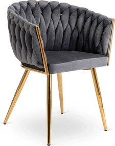 PROXIMA.store - Čalúnená jedálenska stolička CAPI FARBA: sivá