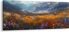 Obraz - Maľovaná horská krajina II. (120x50 cm)
