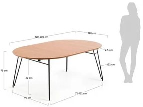 NOVAC Ø 120(200)  jedálenský stôl