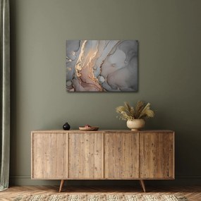 Obrázok - Šedo-zlatý mramor (70x50 cm)