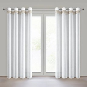 VIANOČNÁ ZÁCLONA NA KRÚŽKOCH XMAS 140X250 CM HVIEZDY