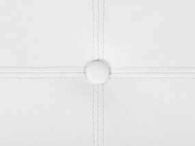 Puf s úložným priestorom ⌀ 38 cm biely MARYLAND Beliani