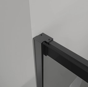 CERANO - Sprchové krídlové dvere Porte L/P - 8 mm - čierna matná, grafitové sklo - 80x195 cm, CER-CER-8050BD7248