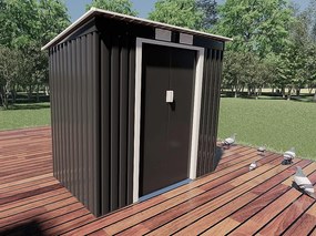 Záhradný domček plocha 201 x 121 cm (šedá)