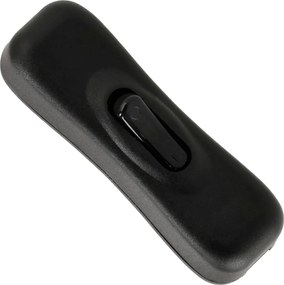 Kolískový spínač s aretáciou, priechodný otvor, 2A 250V, čierny