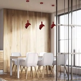 Luster na lanku 1xE14/60W/230V červená