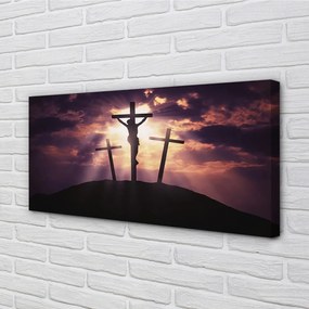 Obraz na plátne Jesus cross 125x50 cm