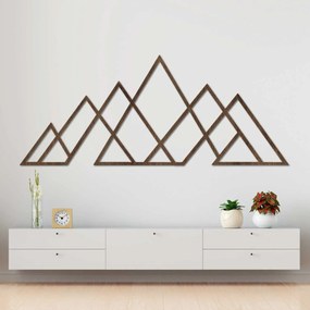 Drevený nástenný obraz geometrické hory | APALATU: HDF - Javor 70 x 31 cm 4559-102097 HDF0512