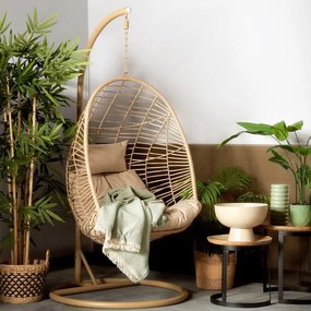 Závesné kreslo SOLEI béžové 848228