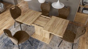 ASTON MINI Dub Craft Zlatý - rozkladací stôl so zdvíhacou doskou