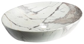 Invena Kafe, umývadlo na dosku 620x420x140 mm, imitácia kameňa-béžová matná, INV-CE-62-721-C