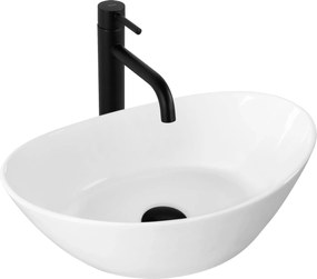 Rea Kate, umývadlo na dosku 450x270x140 mm, biela lesklá, REA-U6802