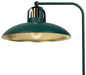 Stolná lampa Felix, 1x zlaté/zelené kovové tienidlo, gr/g
