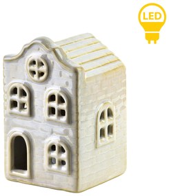 Vánoční keramická LED dekorace Larsen III bílá