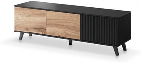 TV stolík Rakom 150 cm dub votan/čierny