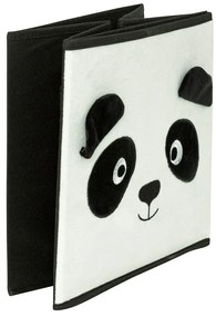 Úložný box Panda, 29x29x29 cm, čierna/biela