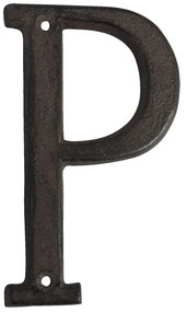 Nástenné kovové písmeno P - 13 cm