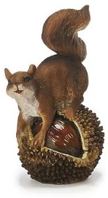 Dekoračná veverička na gaštane 11 cm
