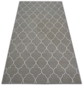 Koberec SENSE Micro 81220 bež/biely TRELLIS