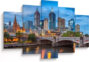 Obraz mesta Melbourne (150x105 cm)