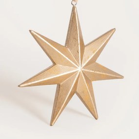 Závesná vianočná dekorácia RINNA zlatá hviezda 754227