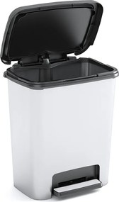 KIS Odpadkový kôš Compatta Style Steel 25 l, strieborný