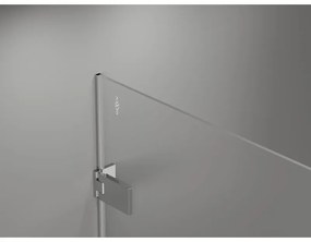 Mexen Lunar-F L, 1-krídlový sprchový kút so skladacími dverami, ľavý, 100 x 80 cm, 8mm číre sklo, chrómový profil, 836L-100-080-01-00-L