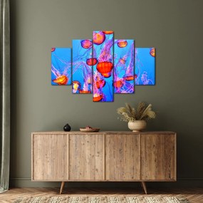 Obraz medúz v mori (150x105 cm)