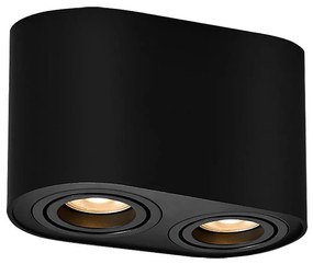 Rabalux 2051 - Bodové svietidlo KOBALD 2xGU10/42W/230V čierna