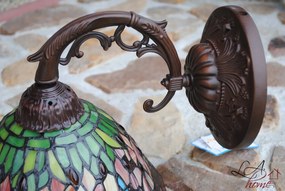 Nástenná lampa Tiffany hnedá bez tienidla -15 * Ø 23 cm