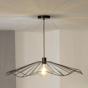 Brilagi - LED závesné svietidlo na lanku CERIA WIRE 1xE27/40W/230V Ø 80 cm čierna