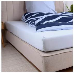 Tom Tailor Džersejová napínacia plachta, 180 – 200 x 200 cm (modrá)  (100393438)