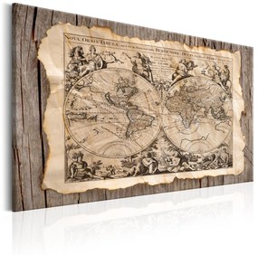 Artgeist Obraz - The Map of the Past Veľkosť: 30x20, Verzia: Na talianskom plátne