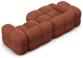 Rohová pohovka v tehlovej farbe (ľavý roh/s leňoškou) Loretto – Cosmopolitan Design