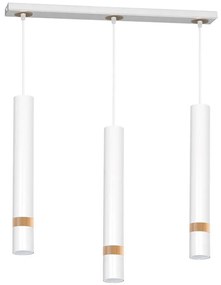 Luster na lanku JOKER WHITE WOOD 3xGU10/8W/230V