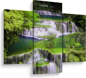 Obrázok - Vodopády Huay Mae Khamin, Kanchanaburi, Thajsko (90x60 cm)