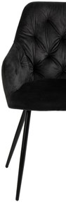 Noela Zamatová jedálenská stolička SIENA čierna