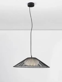 LED čierny moderný luster Brume 60