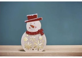 LED Vianočná dekorácia 5xLED/2xAA snehuliak